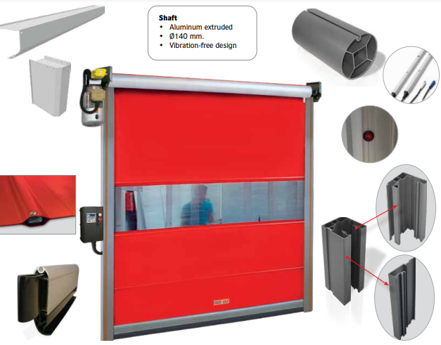 Porta in Pvc a Rullo ad Alta Velocità